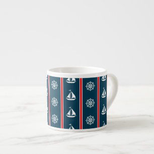 Nautical design espresso cup