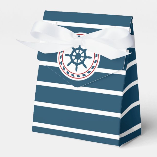 Nautical design favor box (Front Side)