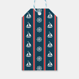 Nautical design gift tags