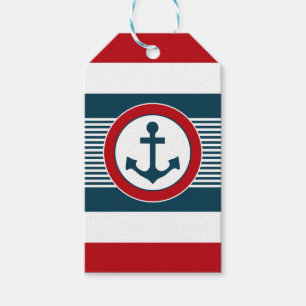 Nautical design gift tags