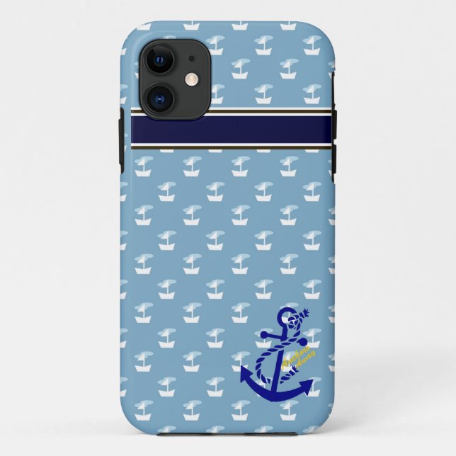 Nautical Design iPhone Case (Back)