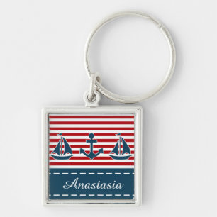 Nautical design keychain