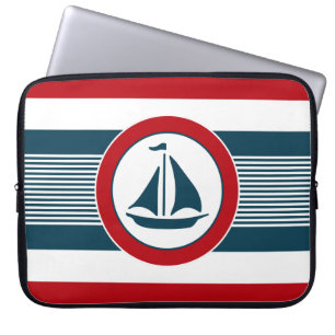 Nautical design laptop sleeve
