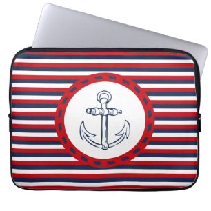 Nautical design laptop sleeve