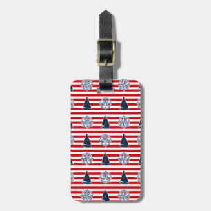 Nautical design luggage tag
