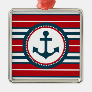 Nautical design metal ornament