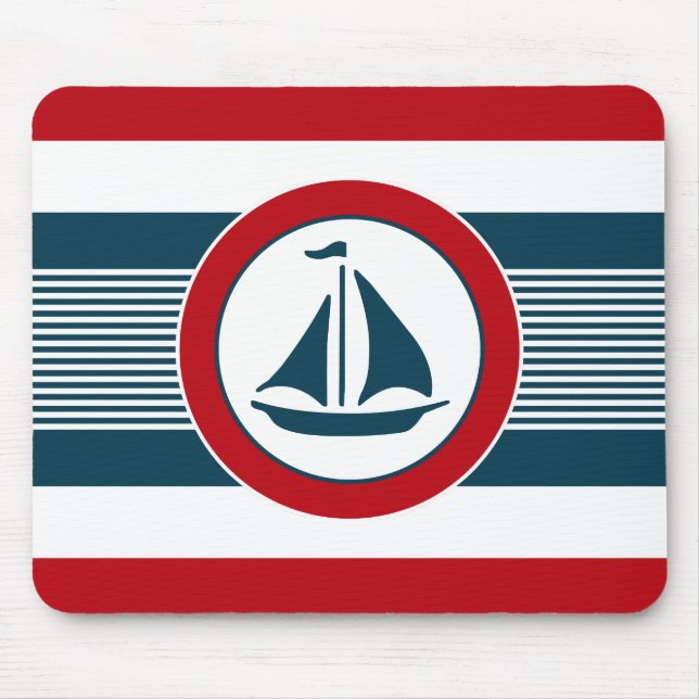 Nautical design mouse pad (Front)