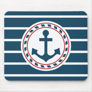 Nautical design mouse pad