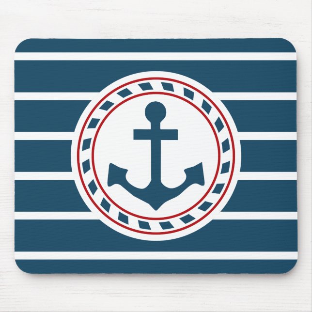 Nautical design mouse pad (Front)