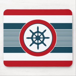 Nautical design mouse pad