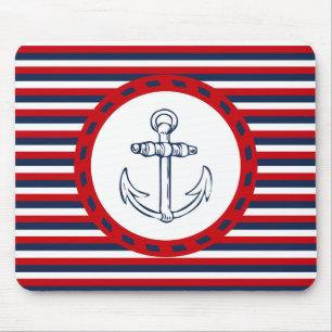 Nautical design mouse pad