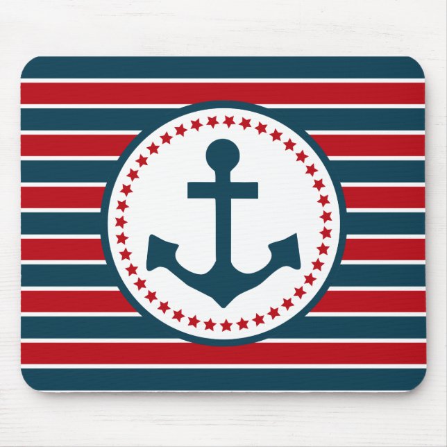 Nautical design mouse pad (Front)