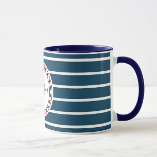 Nautical design mug