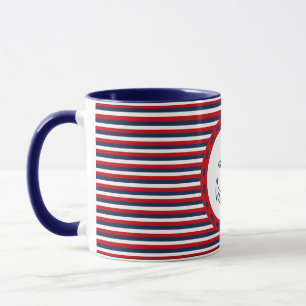 Nautical design mug