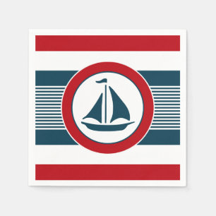 Nautical design napkin