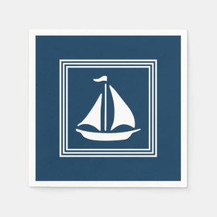 Nautical design napkin