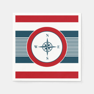 Nautical design napkin