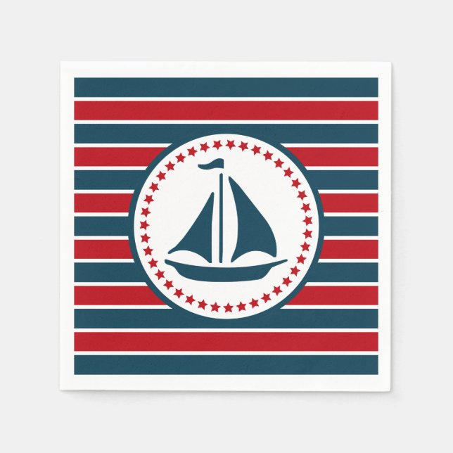 Nautical design napkin (Front)