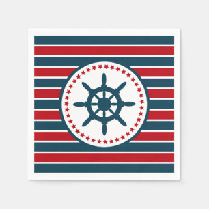 Nautical design napkin