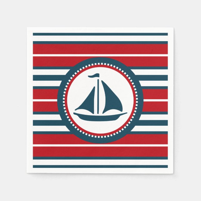 Nautical design napkin (Front)