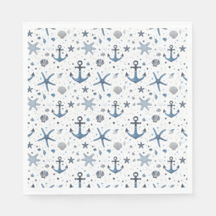 Nautical Design Party Paper Cocktail Napkins