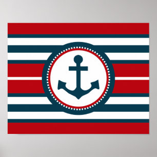 Nautical design poster