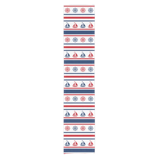 Nautical design short table runner (Front)