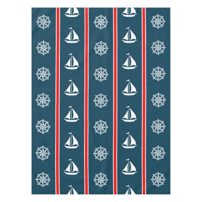 Nautical design tablecloth (Front)