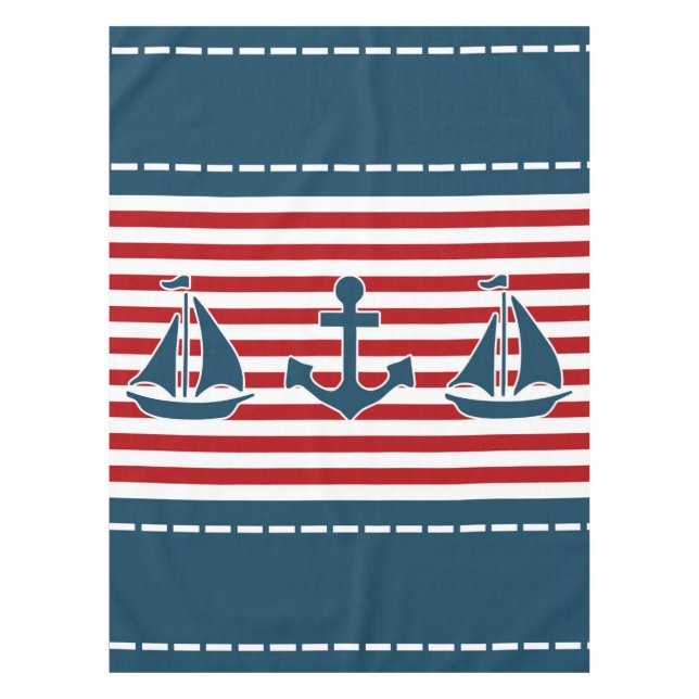 Nautical design tablecloth (Front)