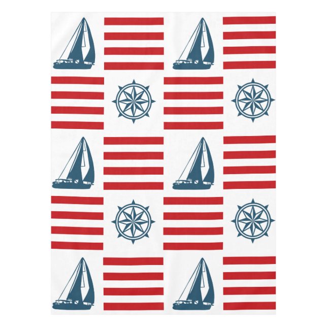 Nautical design tablecloth (Front)