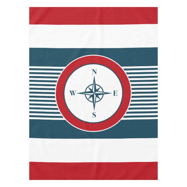 Nautical design tablecloth (Front)