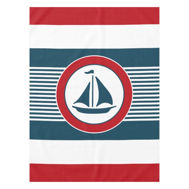 Nautical design tablecloth (Front)
