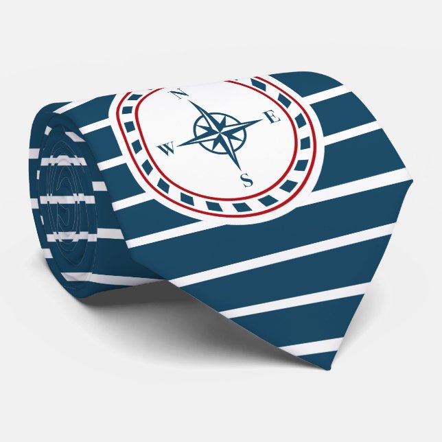 Nautical design tie (Rolled)