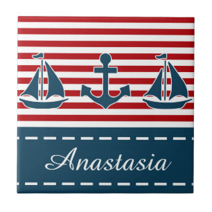 Nautical design tile