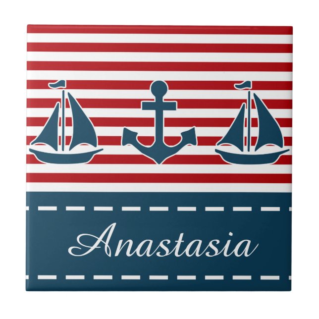 Nautical design tile (Front)
