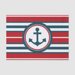 Nautical design tissue paper