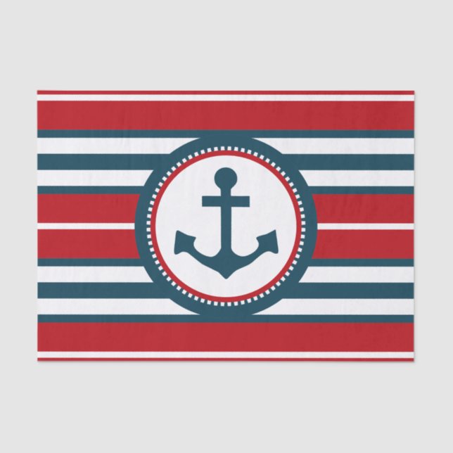 Nautical design tissue paper (Front)