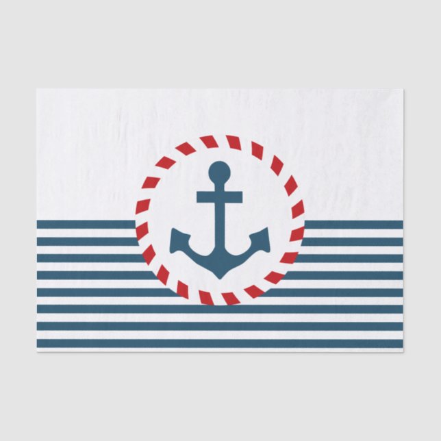 Nautical design tissue paper (Front)