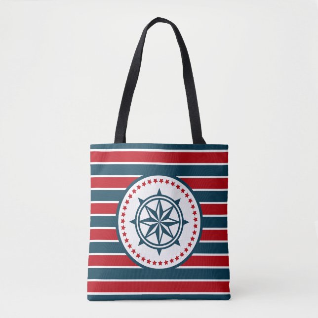 Nautical design tote bag (Front)