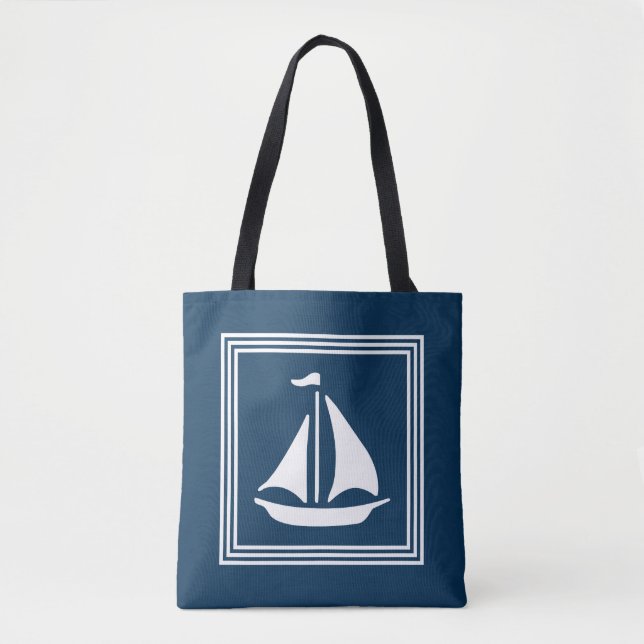 Nautical design tote bag (Front)