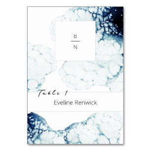 Nautical Destination Wedding Foldable Place Card