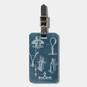 Nautical Detail Blueprint IV Luggage Tag