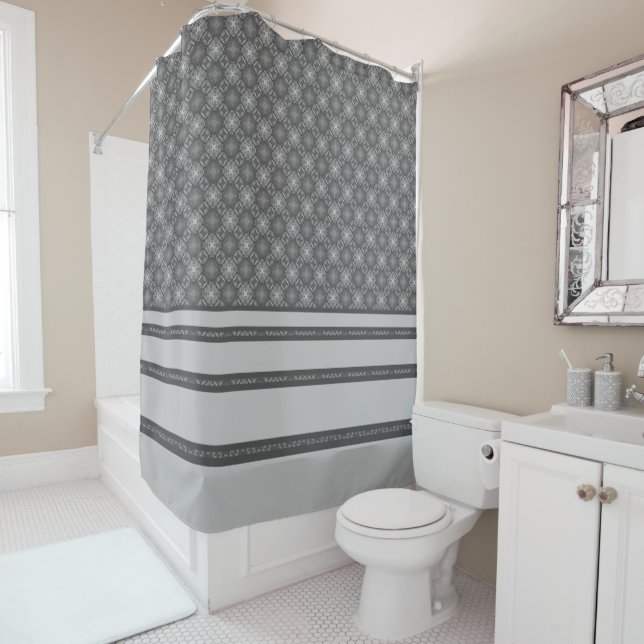 Nautical Diamond Pools & Stripes Pattern (In Situ)