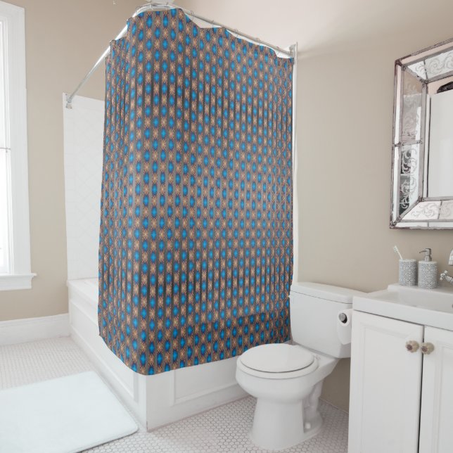 Nautical Diamond Pools & Stripes Pattern (In Situ)