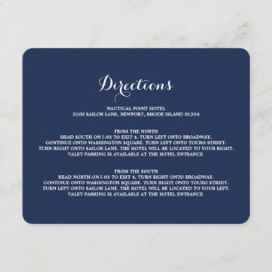 Nautical   Directions Enclosure Card