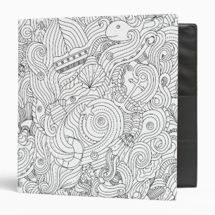 Nautical Doodle Binder