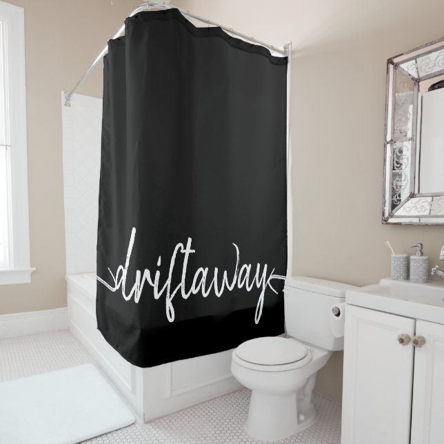 nautical DRIFT AWAY script lettering (In Situ)