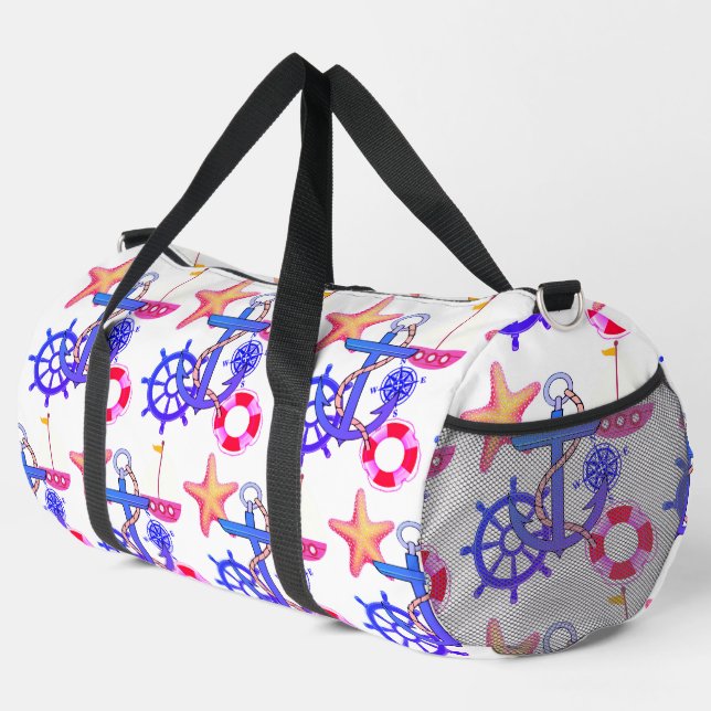 Nautical Duffle Bag (Right Corner)