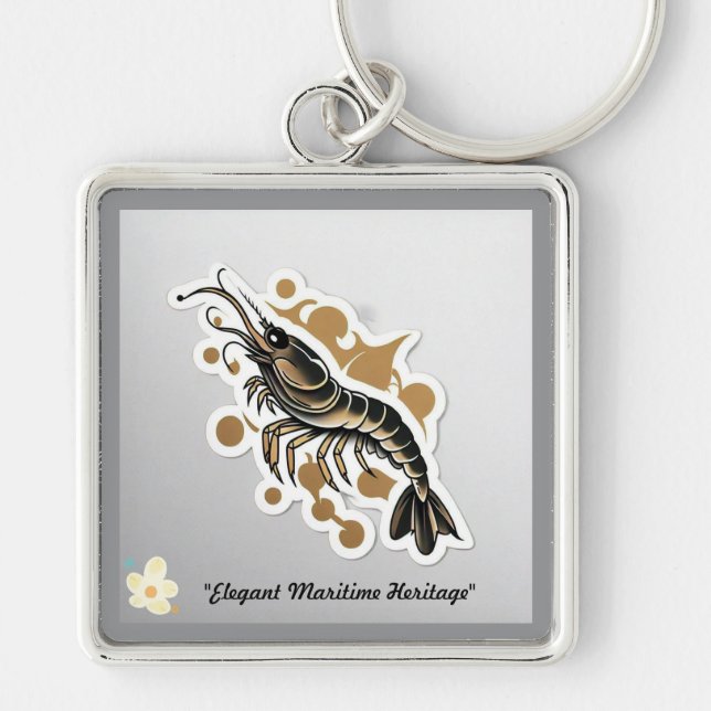 "Nautical Elegance Found" Keychain (Front)