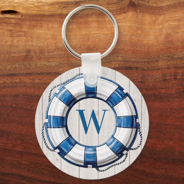 Nautical Emergency Numbers See Back Keychain (Front)